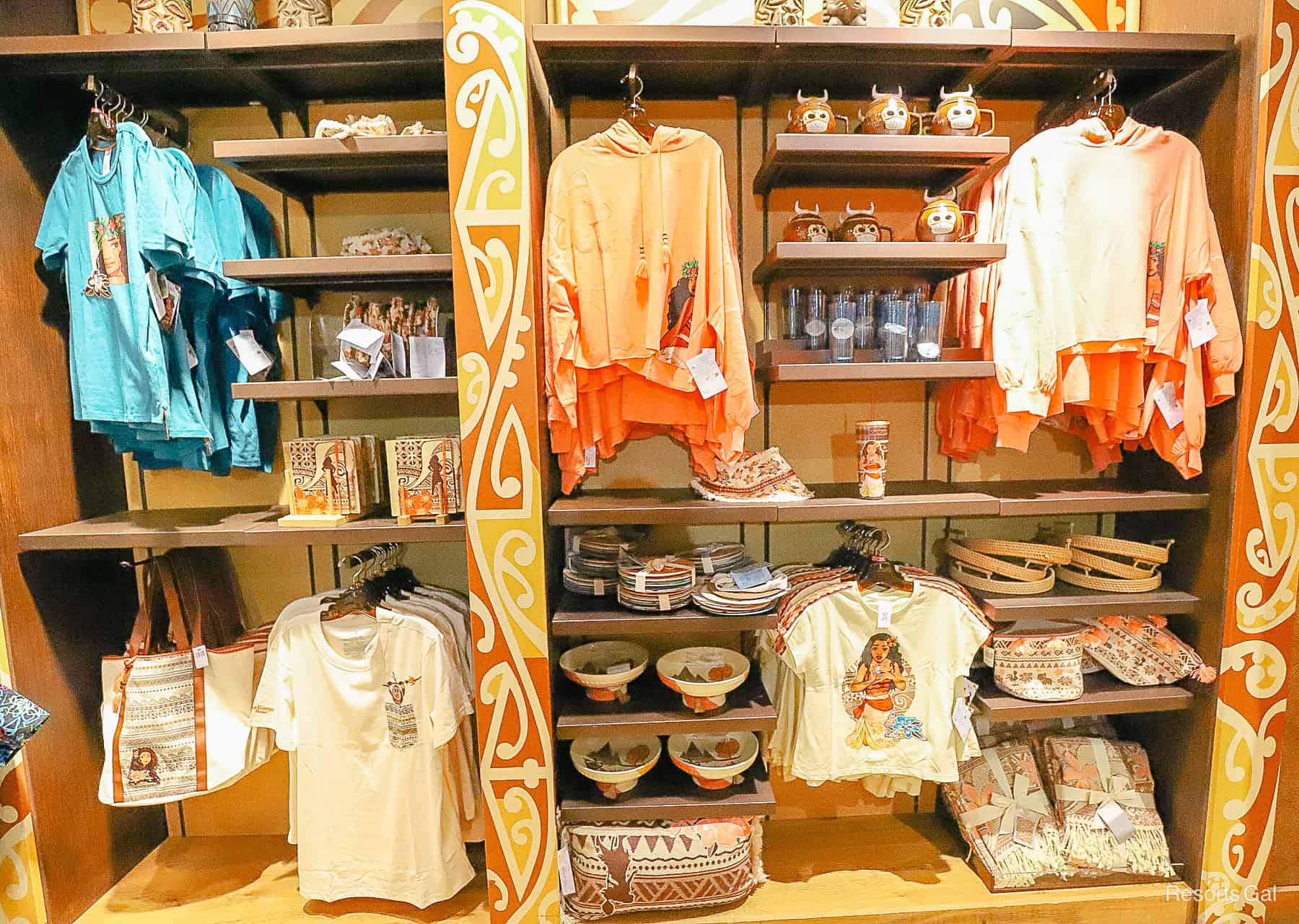 Moana merchandise on display at Boutiki 