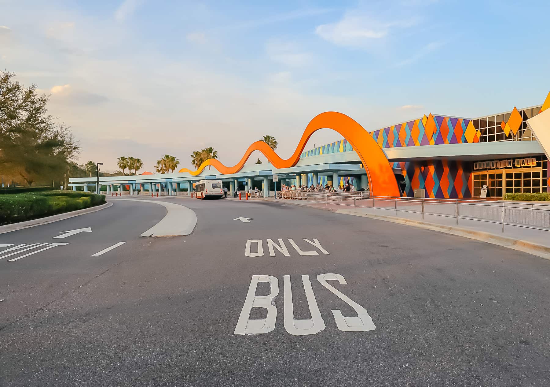 resort bus stops at Art of Animation 