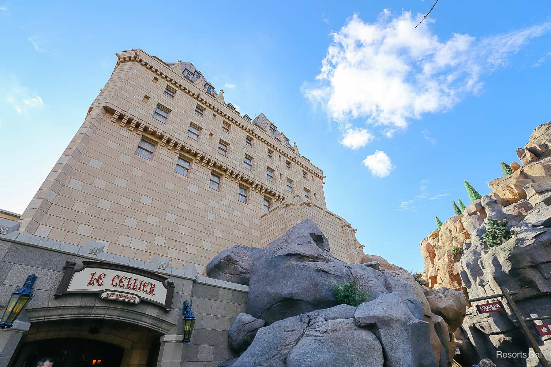 Le Cellier sits under the Hotel du Canada 