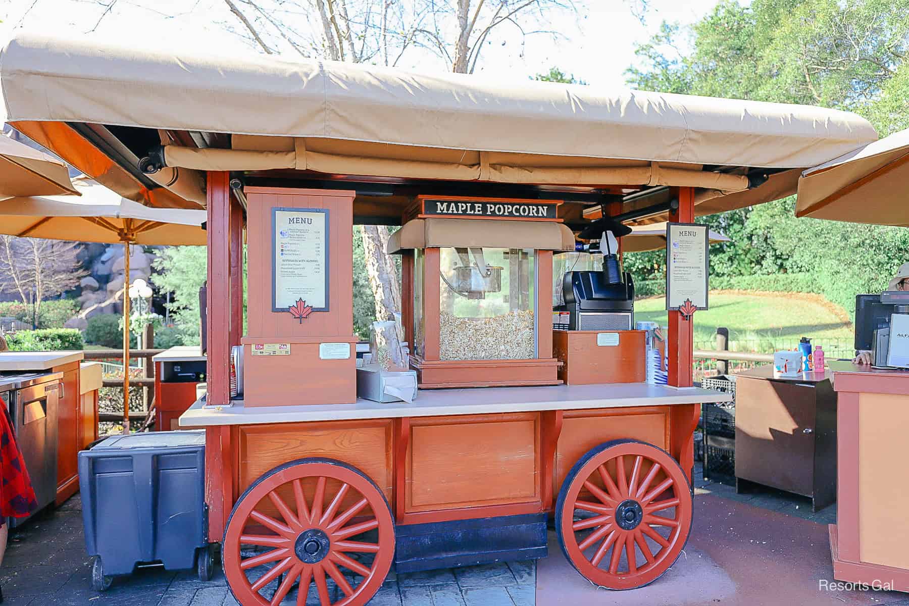 Maple Popcorn Cart 