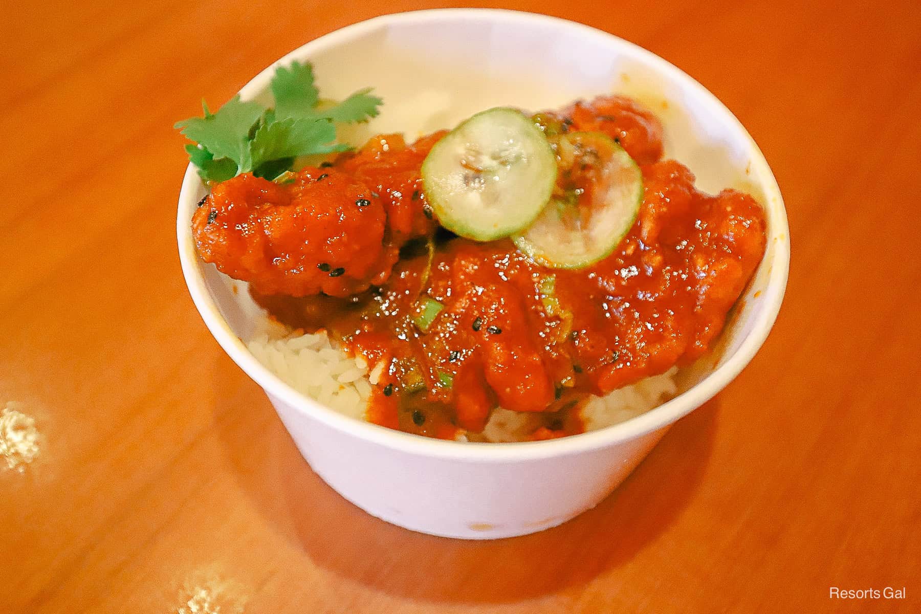 Spicy Korean Chicken Bowl from Capt. Cook's 