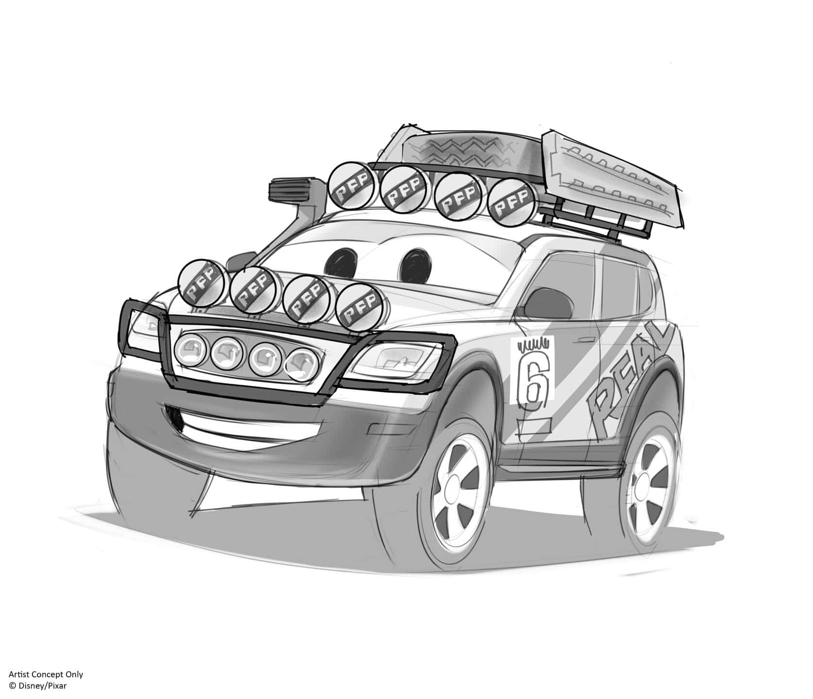 Cars Attraction Concept Sketch 