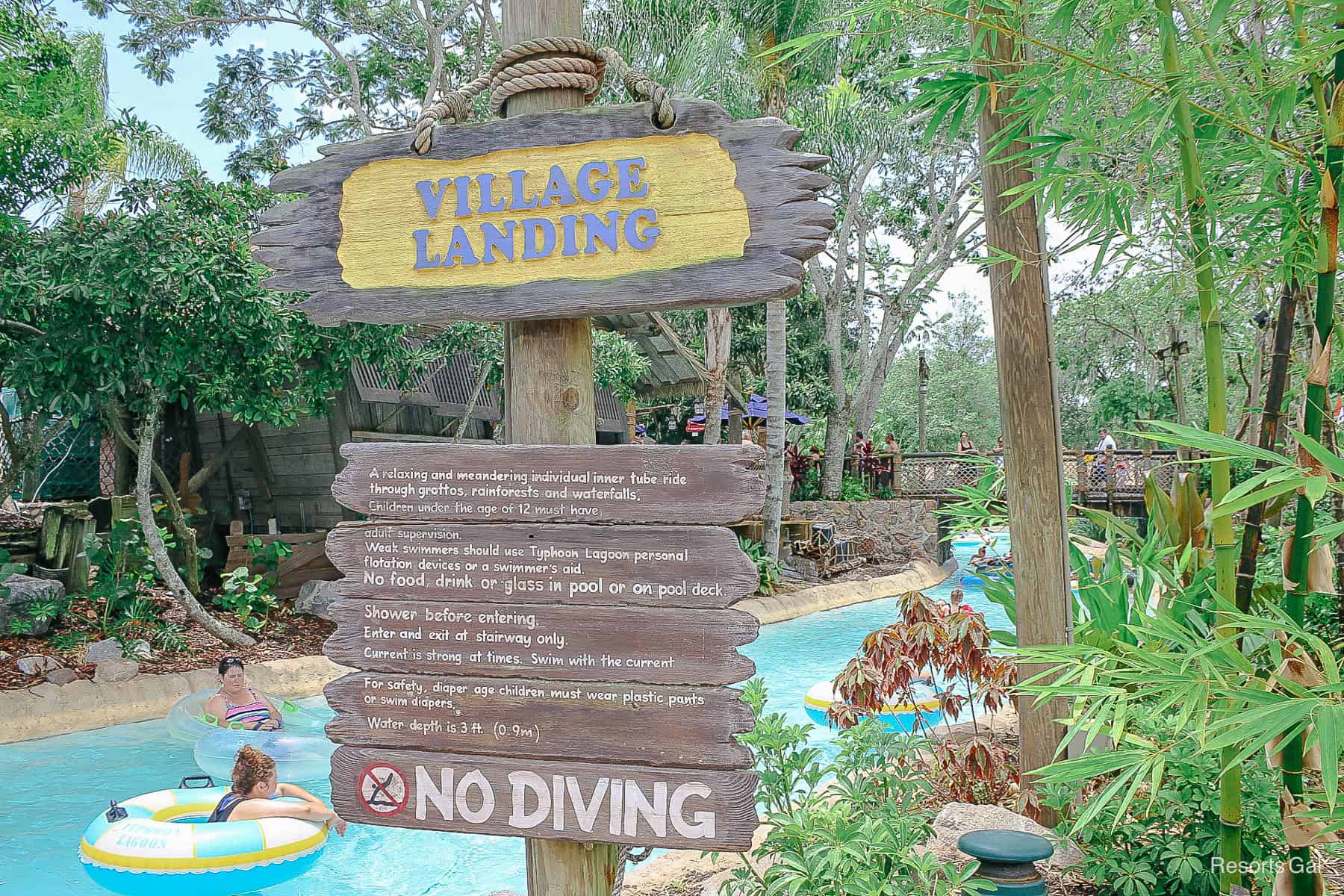 Village Landing signage at Castaway Creek 