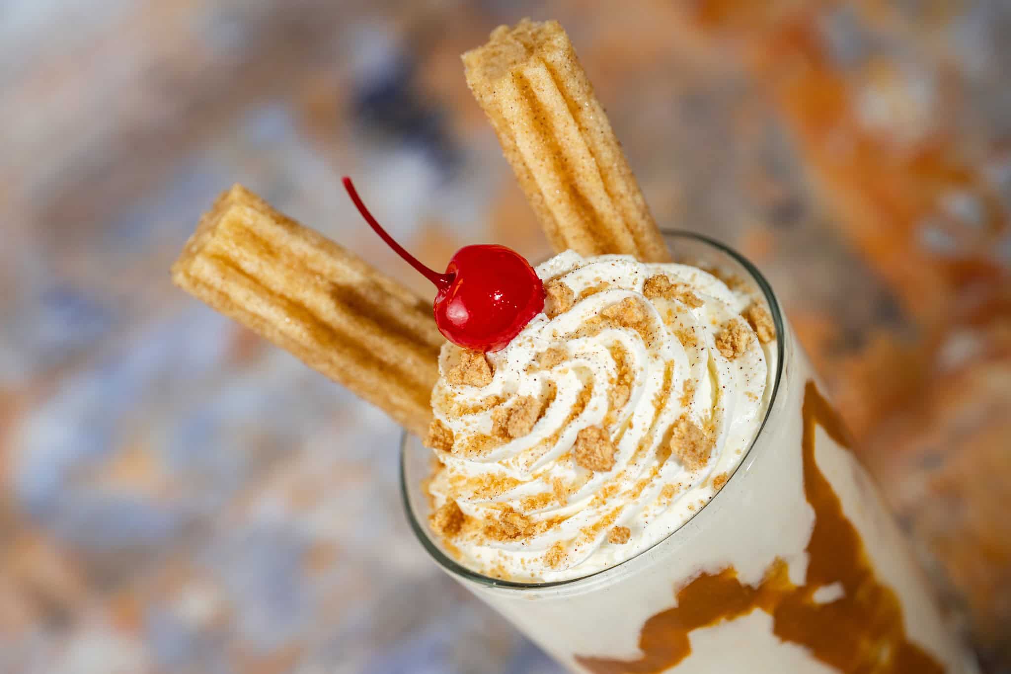 a salted caramel milk shake from World Premiere Food Court 