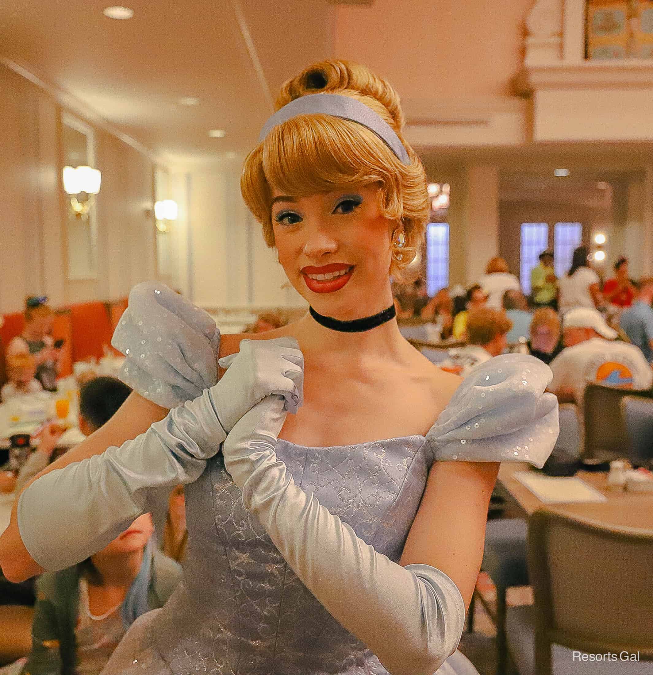 Cinderella meets at 1900 Park Fare at the Grand Floridian. 