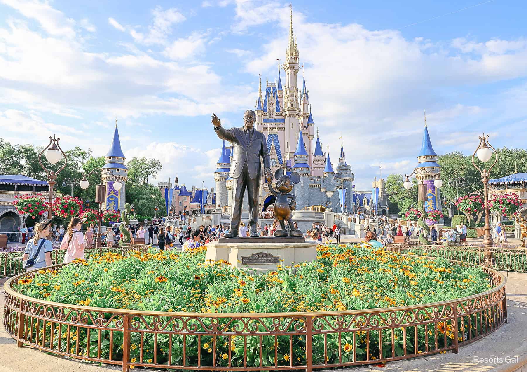 filler photo of Walt Disney and Mickey Mouse Partner Statue 