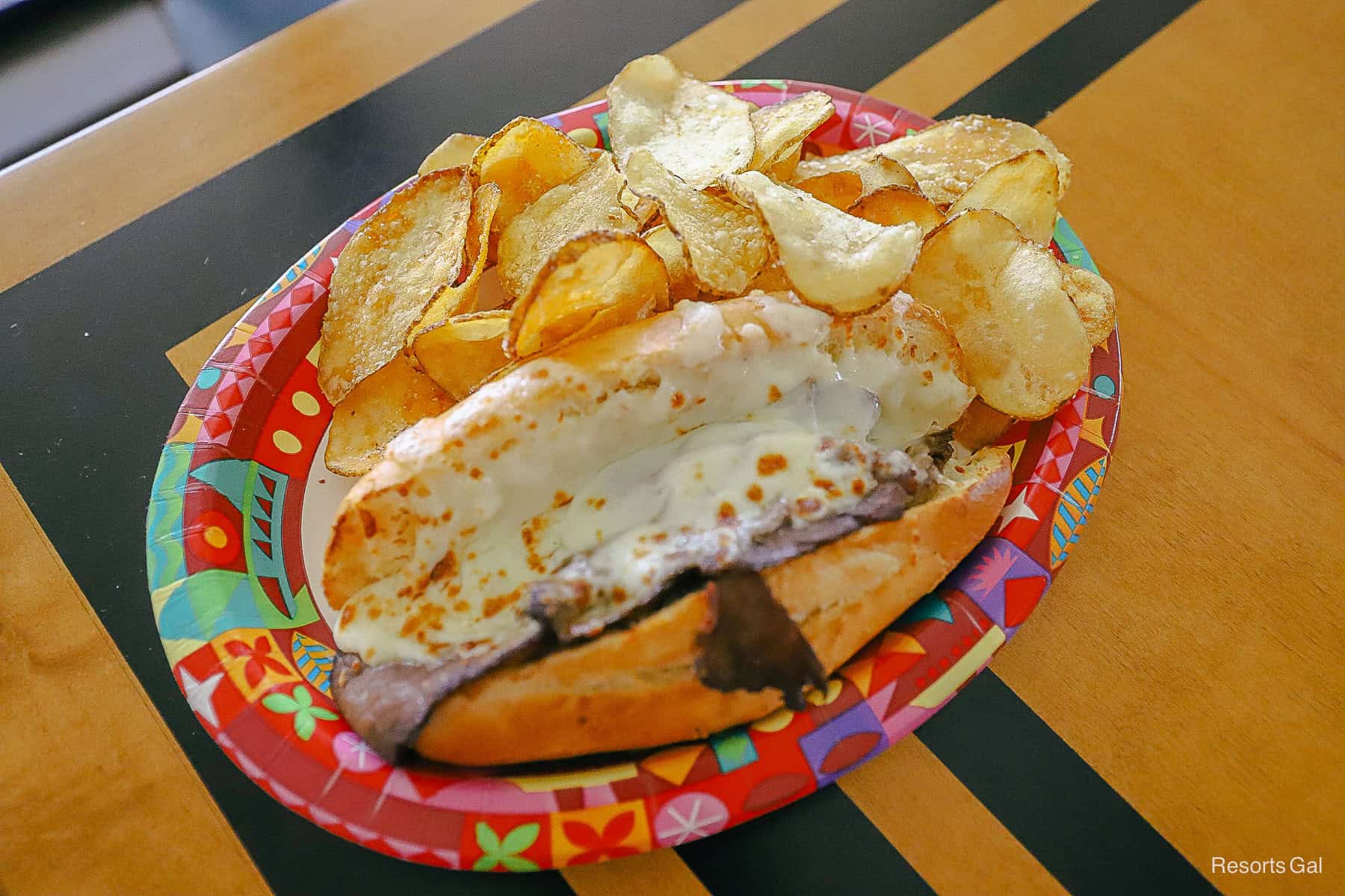 an Italian roast beef sandwich from a restaurant at Disney's Contemporary Resort 