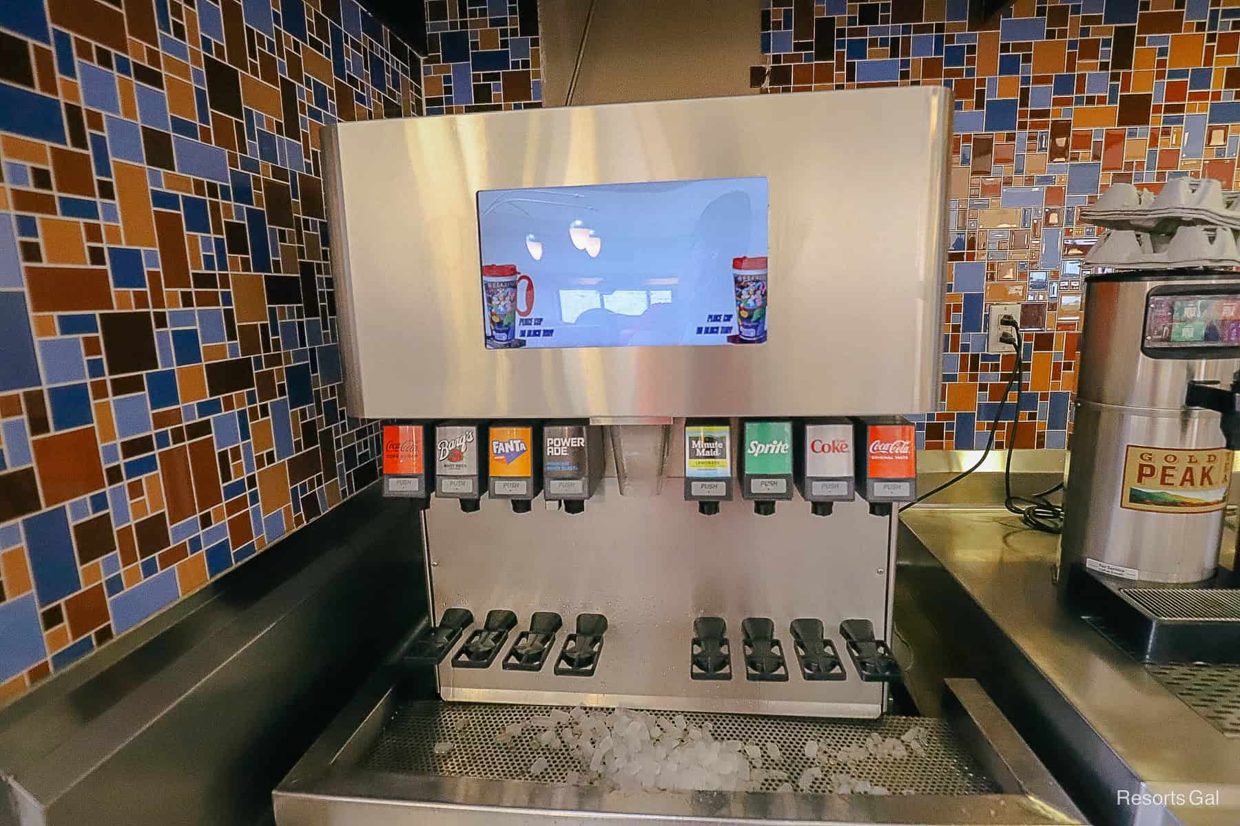 beverage refill station at Disney's Contemporary Resort