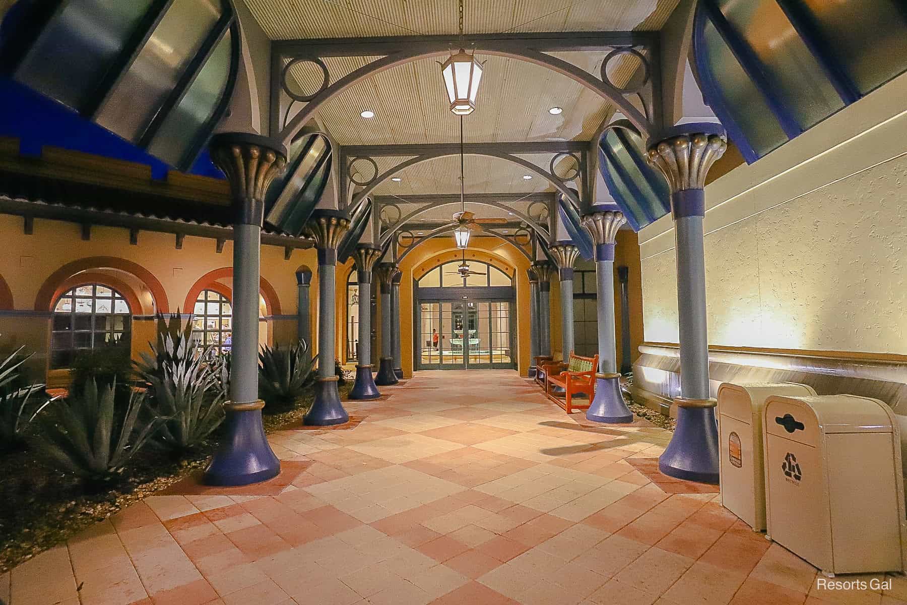 the entrance to Disney's Coronado Springs El Centro area 