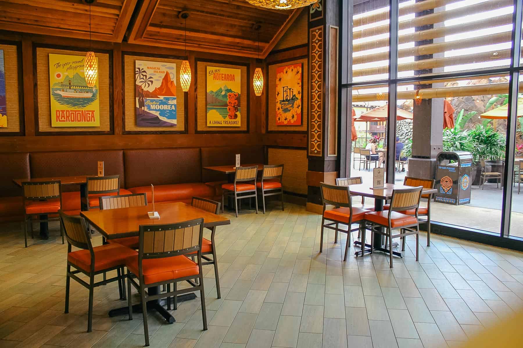 interior dining area at Capt. Cook's 