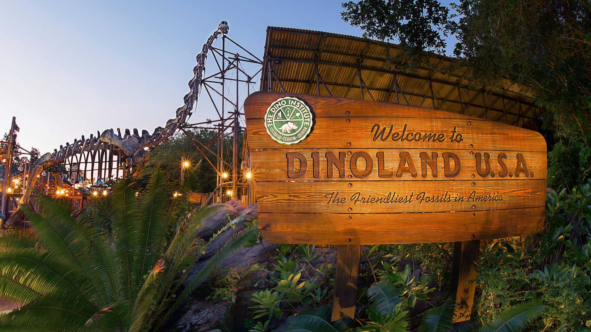 Dinoland Sign at Disney's Animal Kingdom 