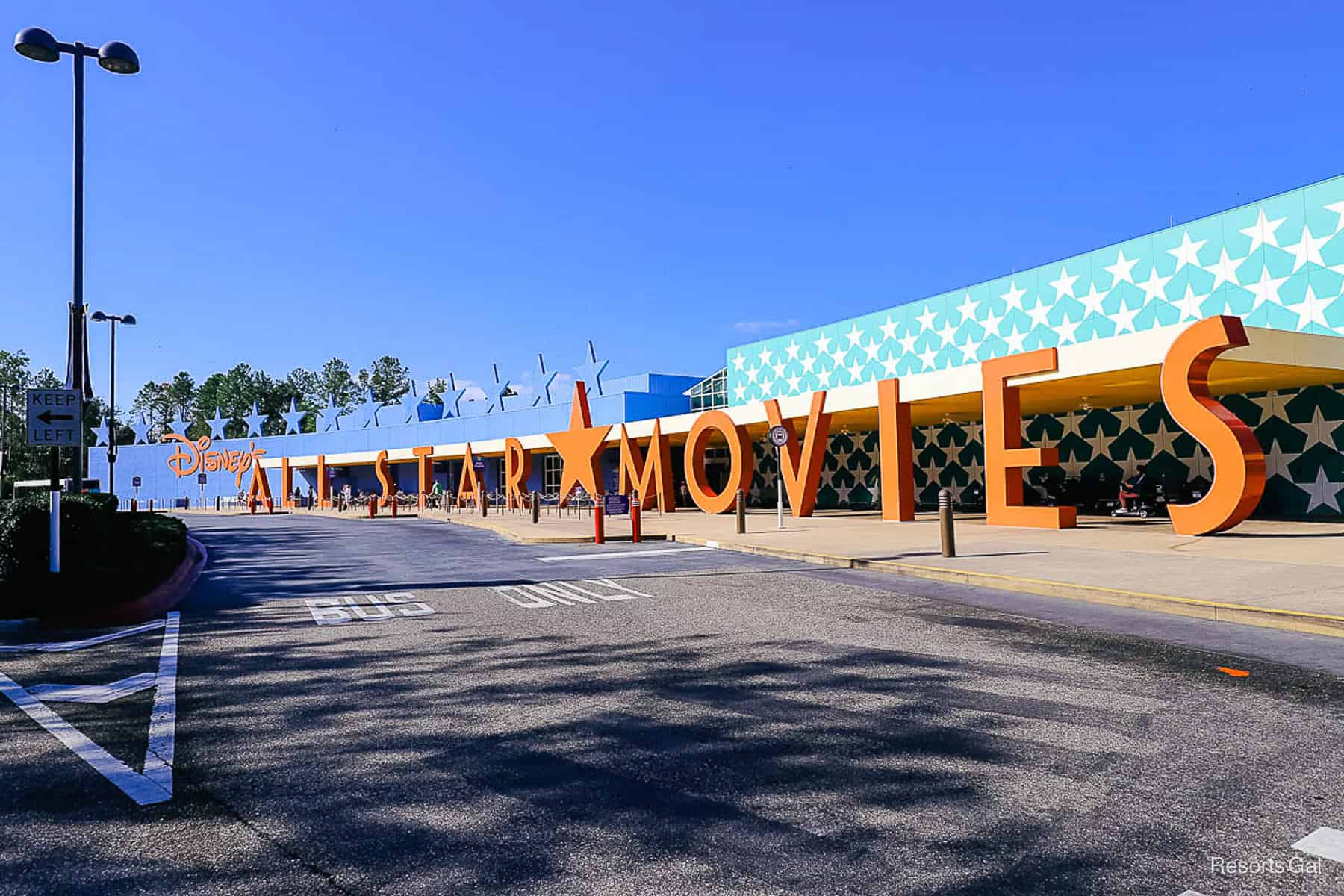 the All-Star Movies entrance sign