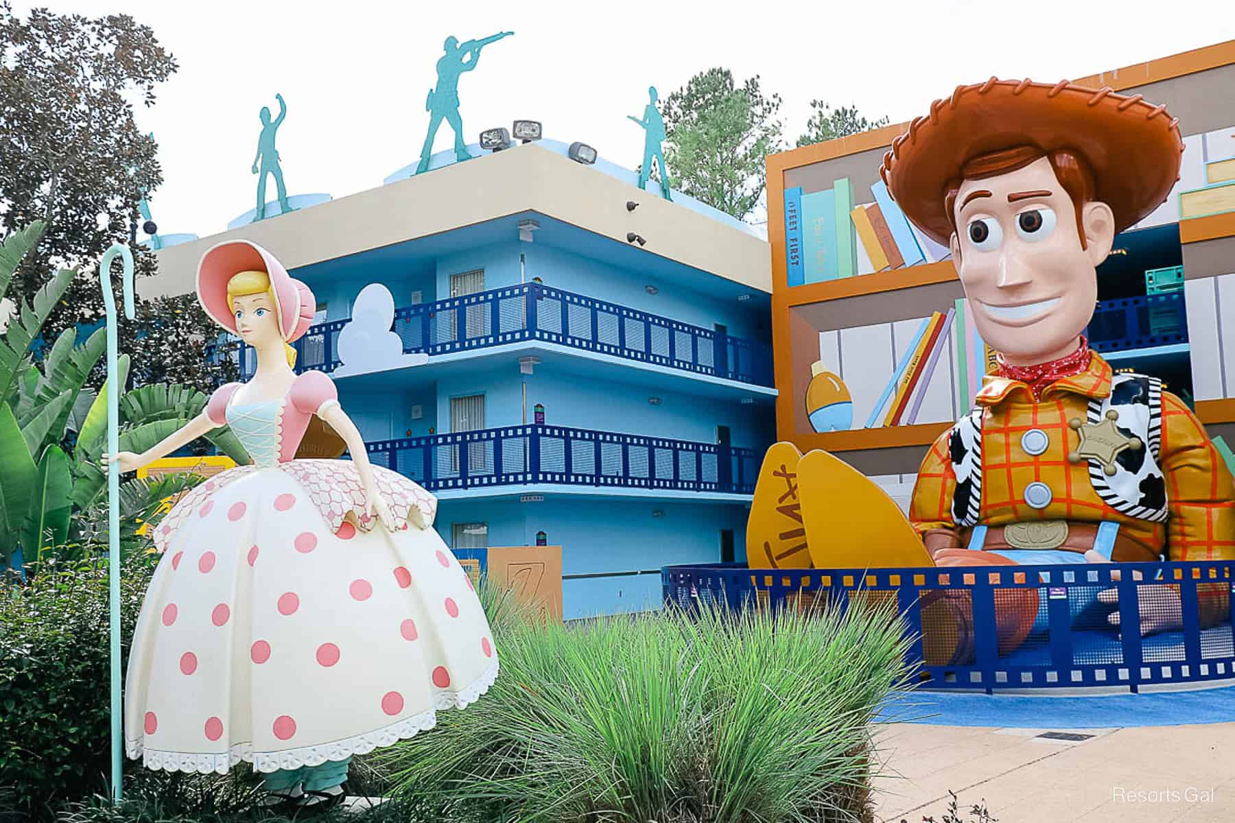 The Toy Story section of All-Star Movies with Bo Peep and Woody 