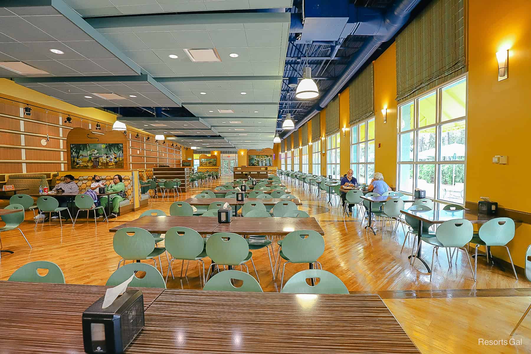 the interior dining room at Disney's All-Star Music Resort 