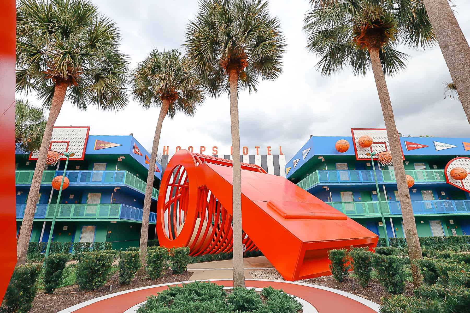 the Hoops Hotel at Disney's All-Star Sports 