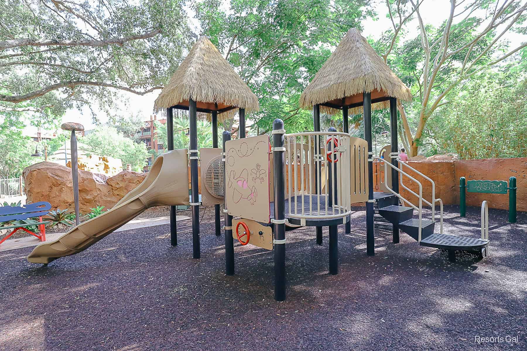 a playground with cork flooring 