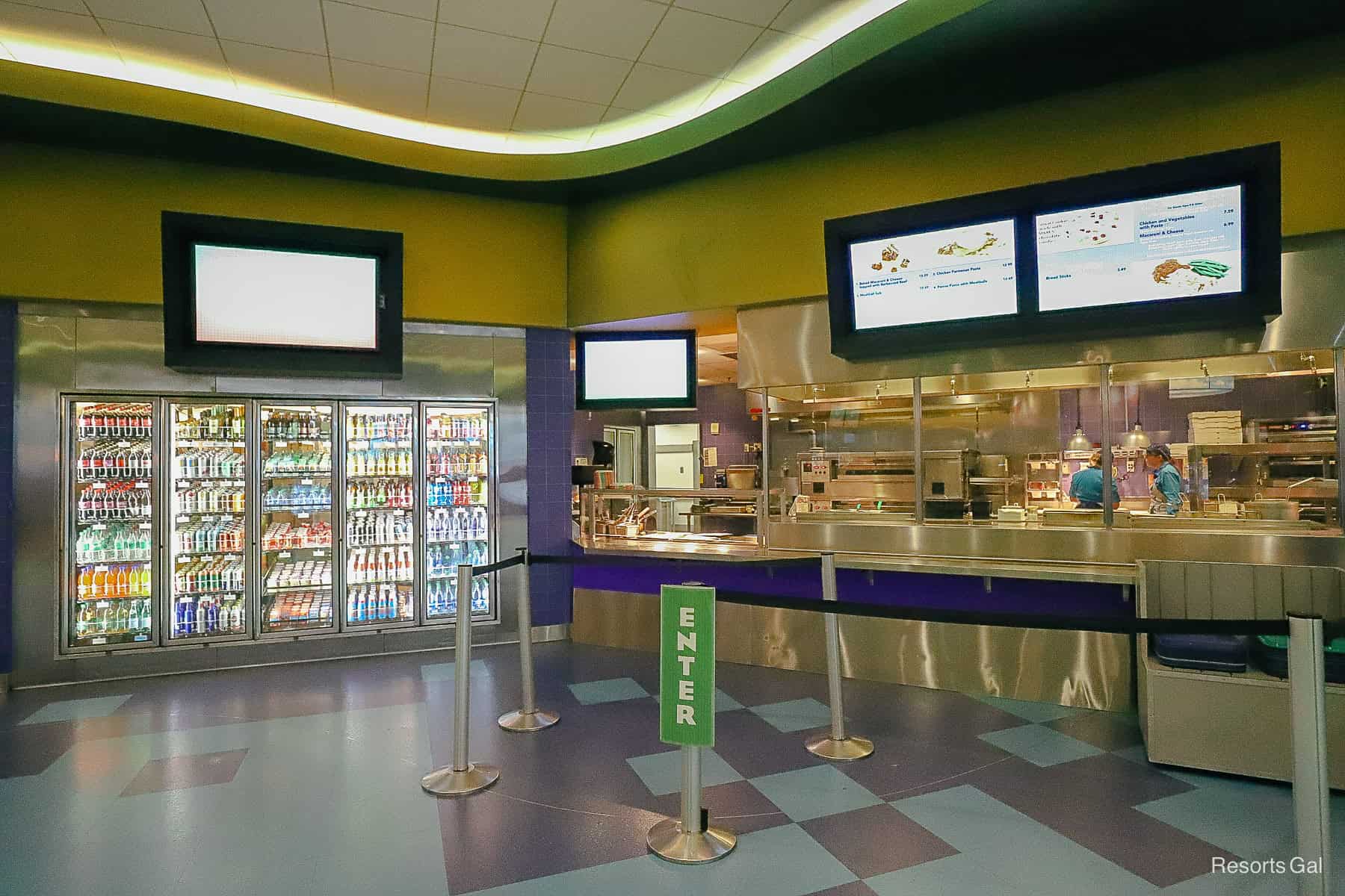 Art of Animation dessert and specialty coffee ordering area 