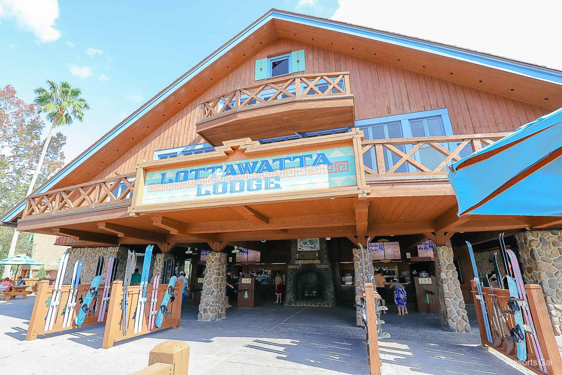 sign over the entrance to Lottawatta Lodge 