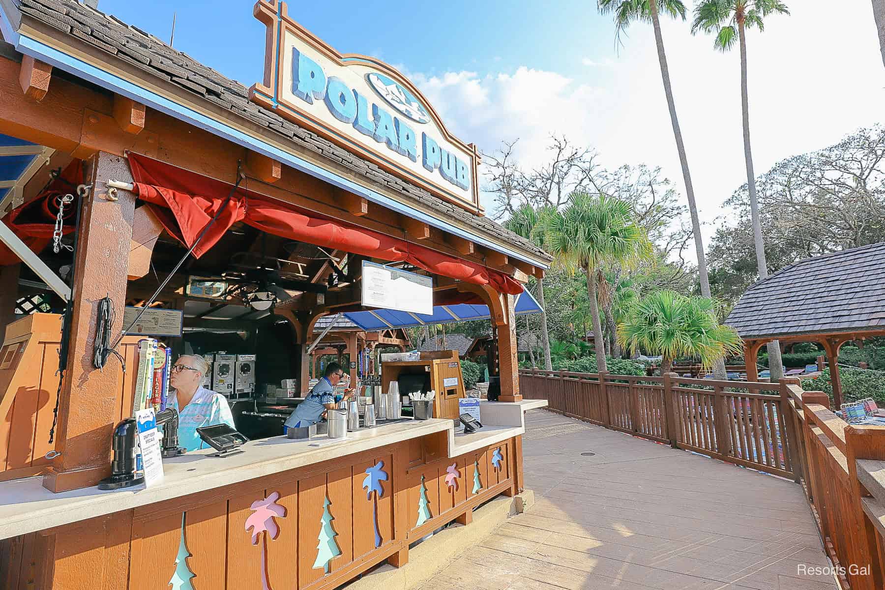 Polar Pub, the wave pool bar at Blizzard Beach 