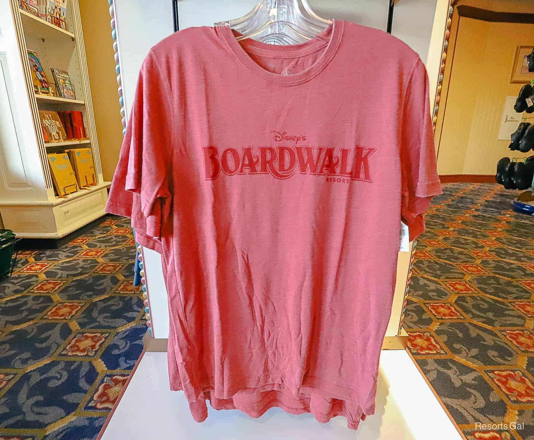 Disney's Boardwalk Resort red t-shirt 