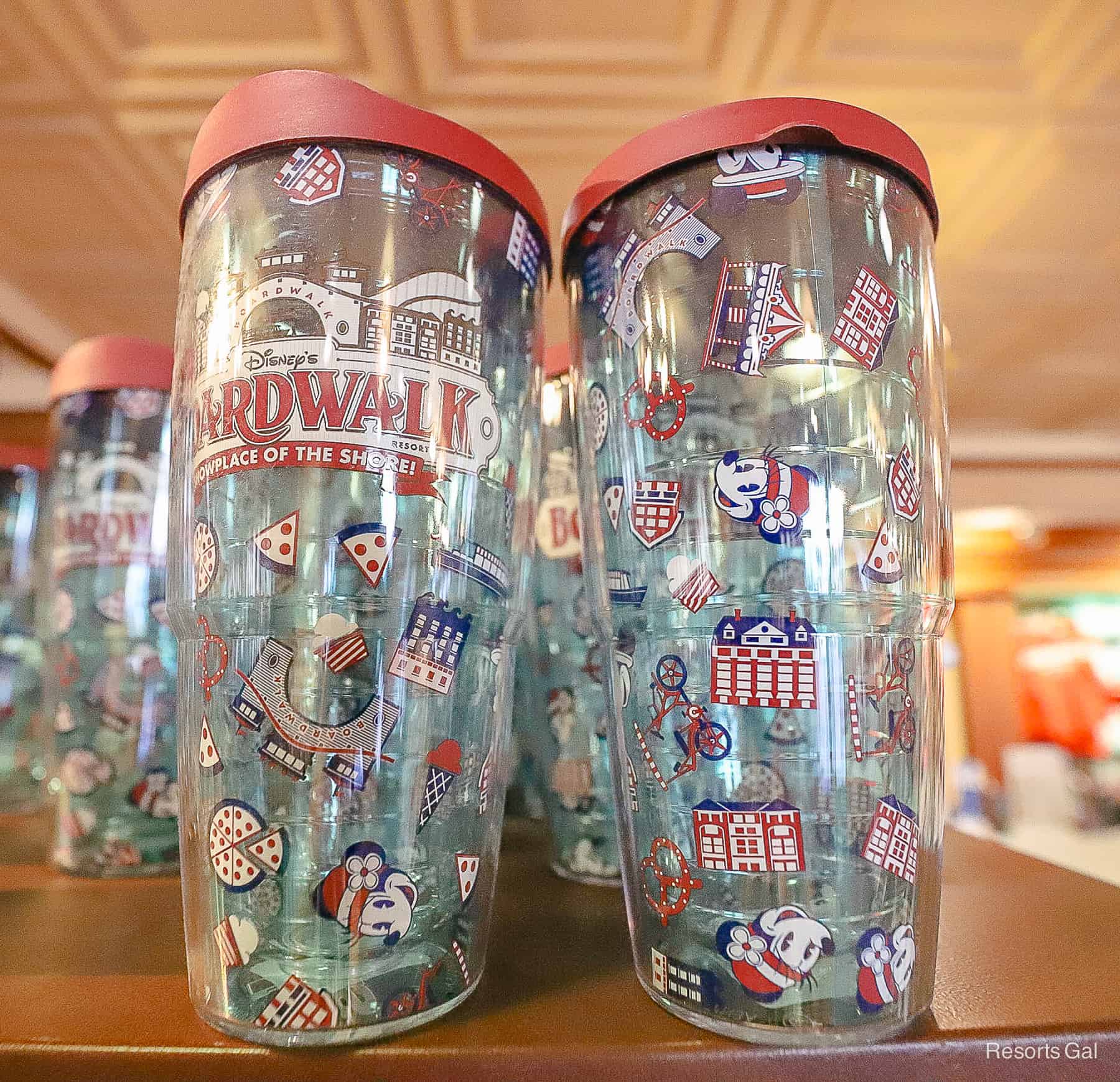 Disney's Boardwalk Resort Clear Tumbler with Icons 