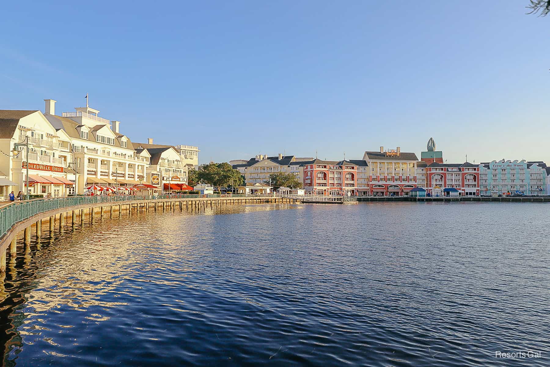 a pretty view of Disney's Boardwalk 