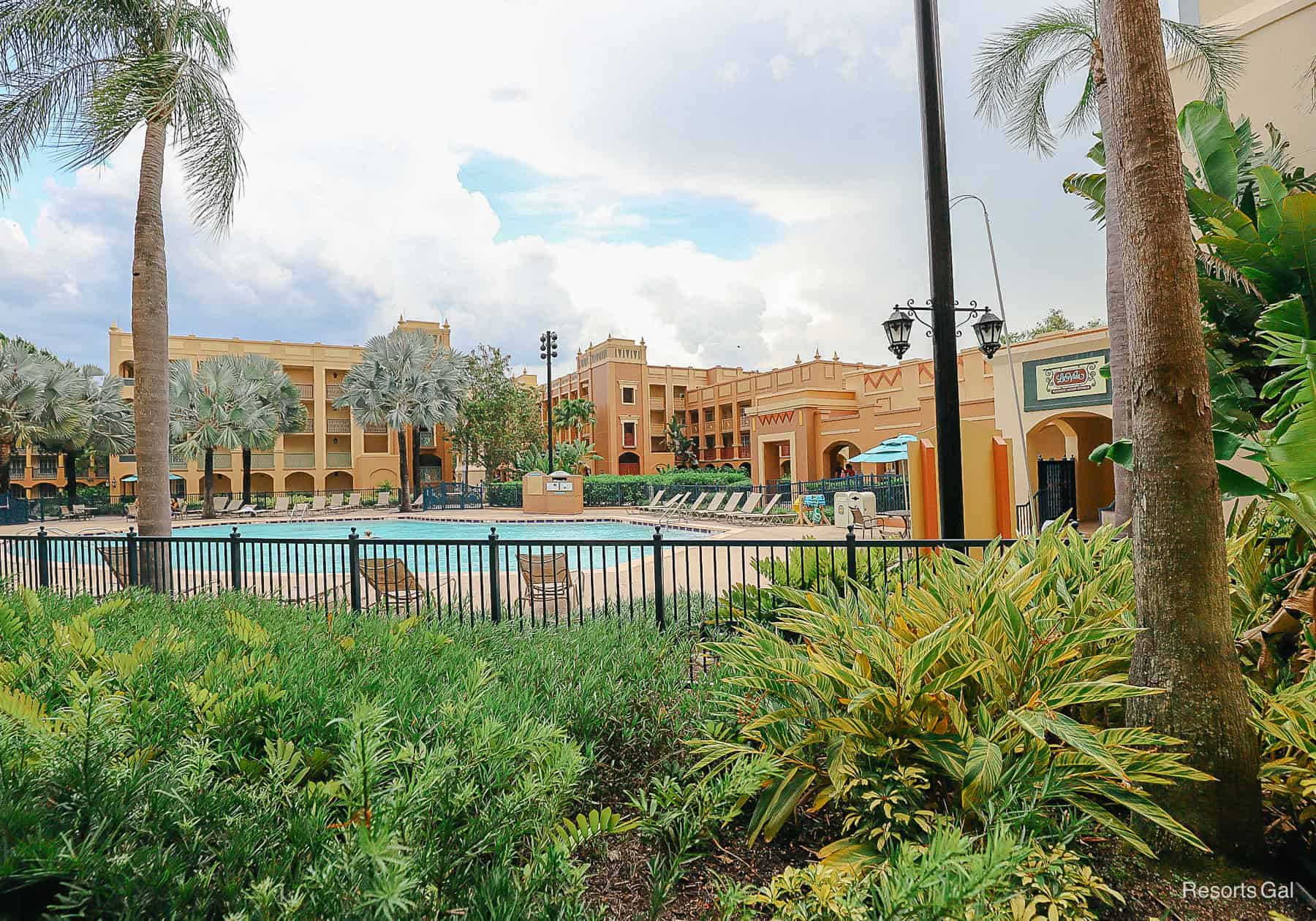the quiet pool area is the center of the Casitas section of Coronado Springs 