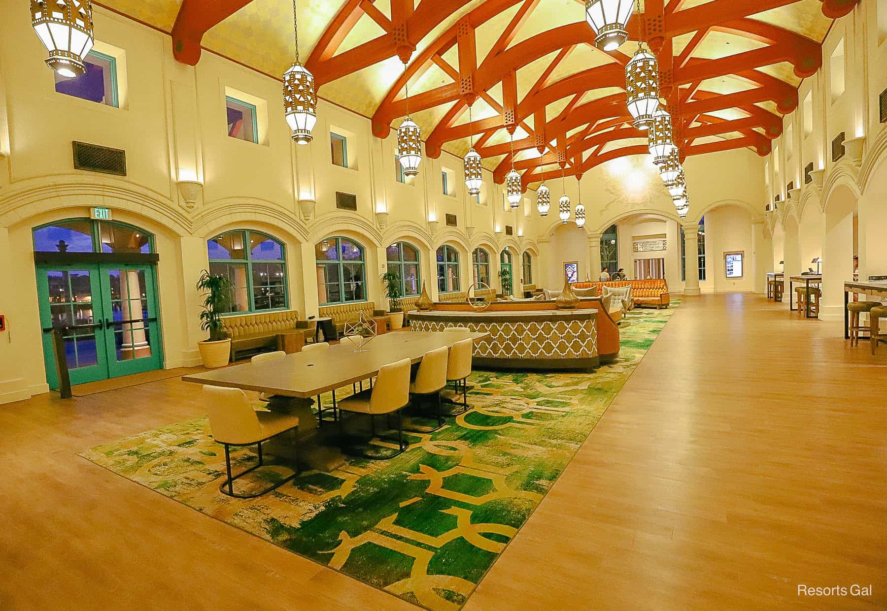 the lobby of Disney's Coronado Springs 