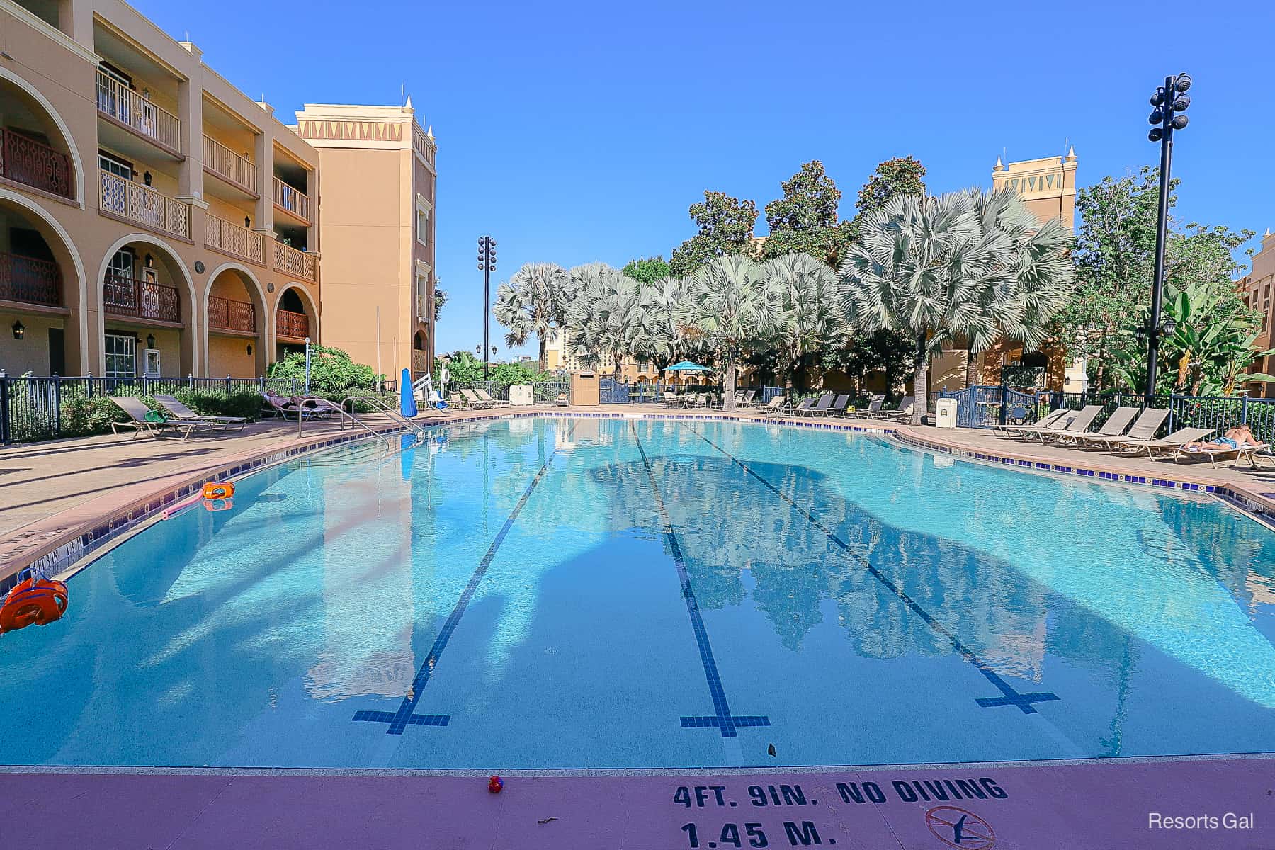 an alternative view of the Casitas Pool at Coronado Springs 