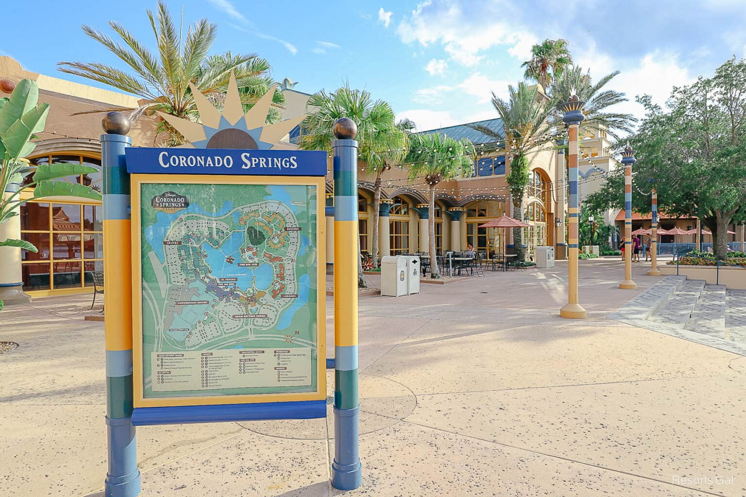 walking distances at Disney's Coronado Springs