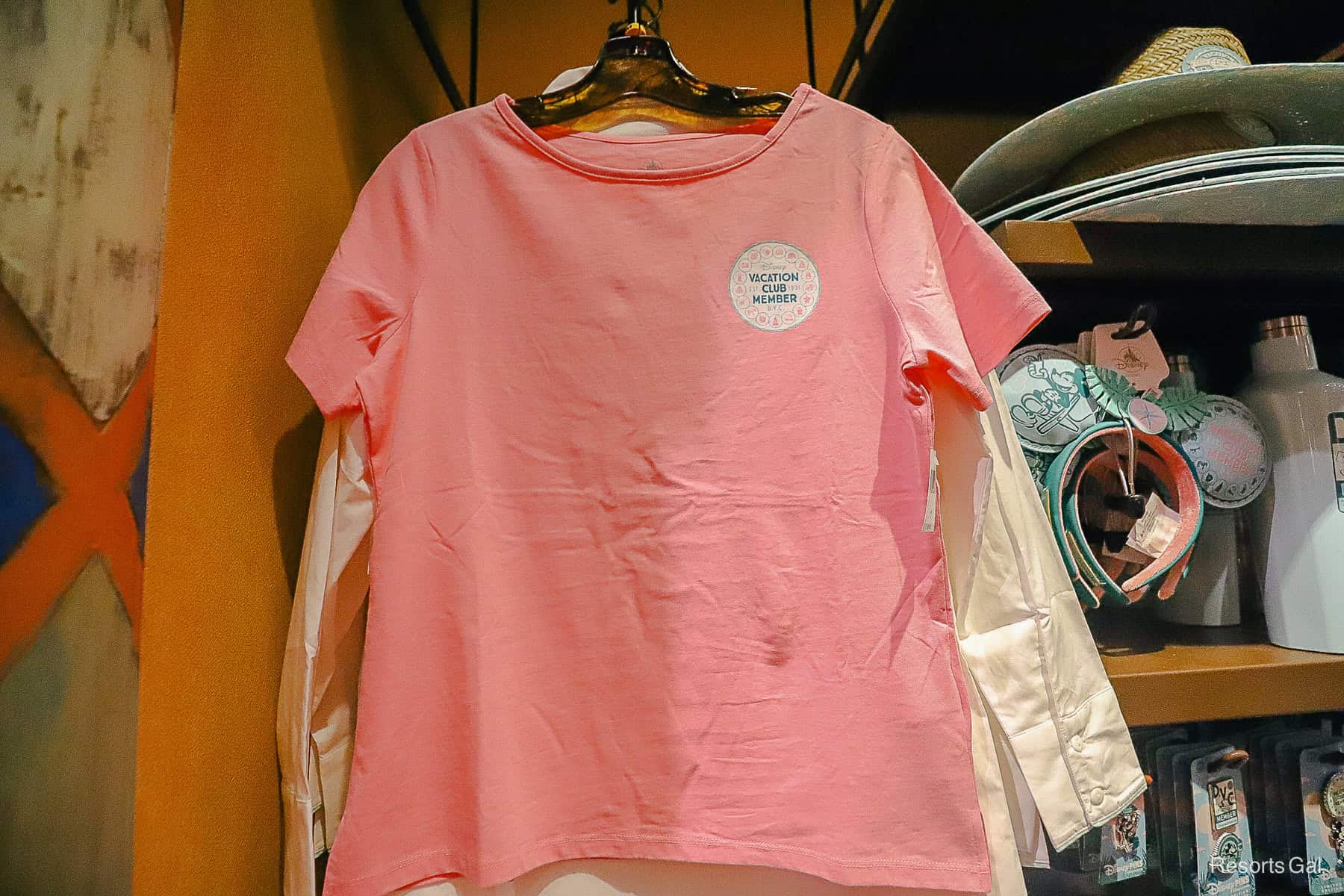 pink 2024 Disney Vacation Club member t-shirt 