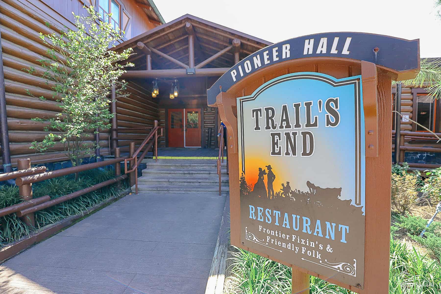 Trail's End Restaurant sign at Fort Wilderness