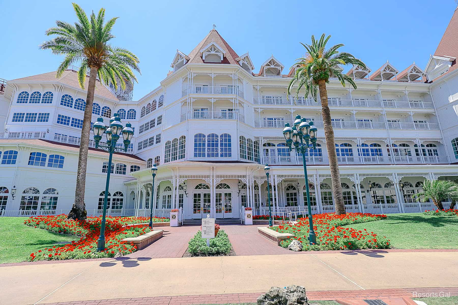 the back of the resort with lobby entrance 