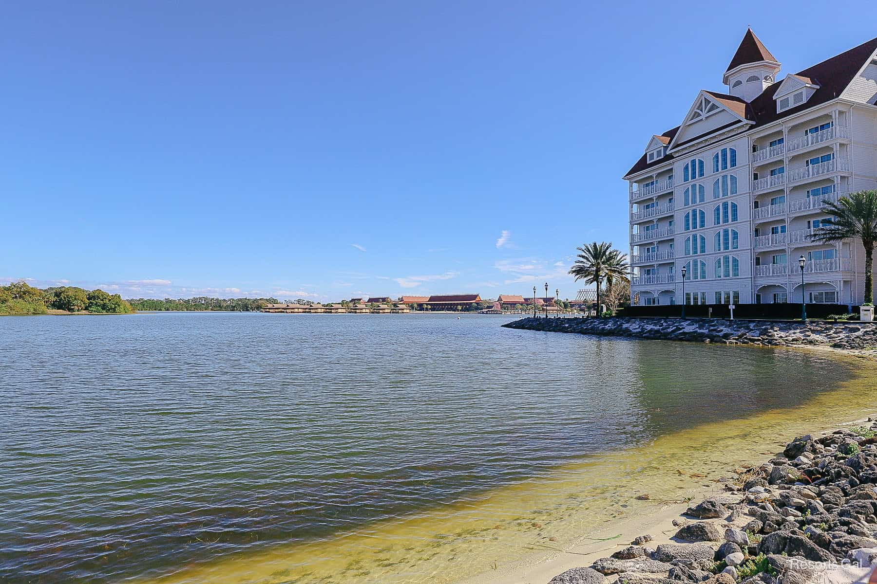 the Grand Floridian view toward the Polynesian Resort 