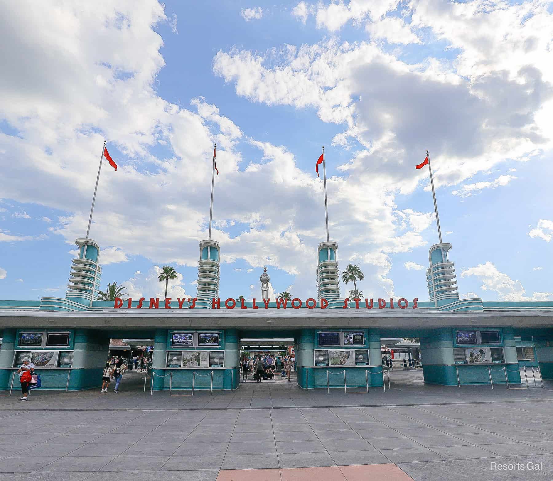 Disney's Hollywood Studios Transportation Maps Cover Park Entrance