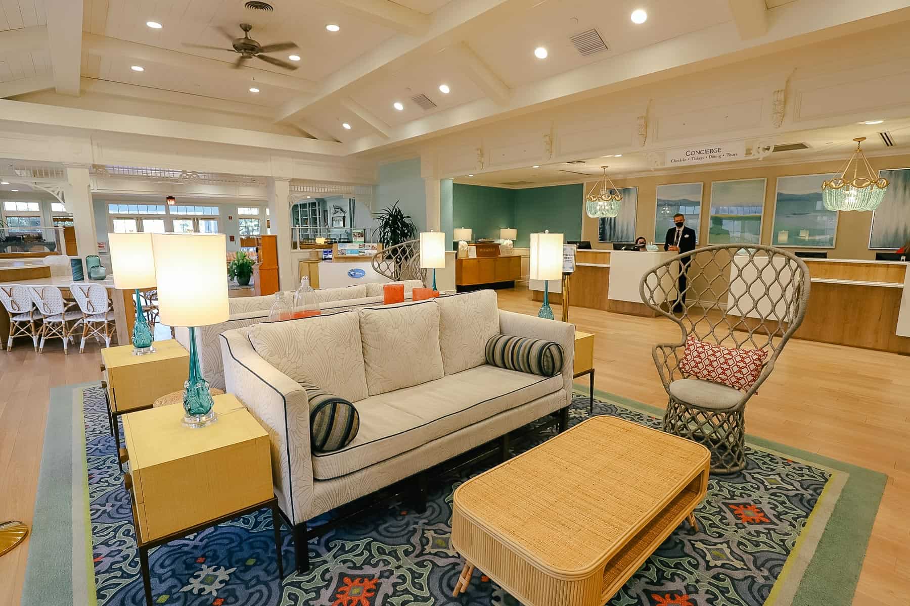 lobby check-in for guests of Disney's Old Key West 