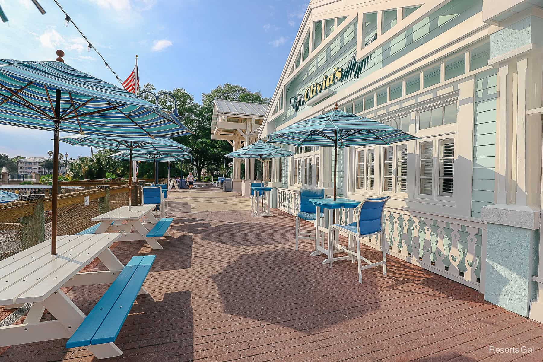 a dining area at Disney's Old Key West Resort 