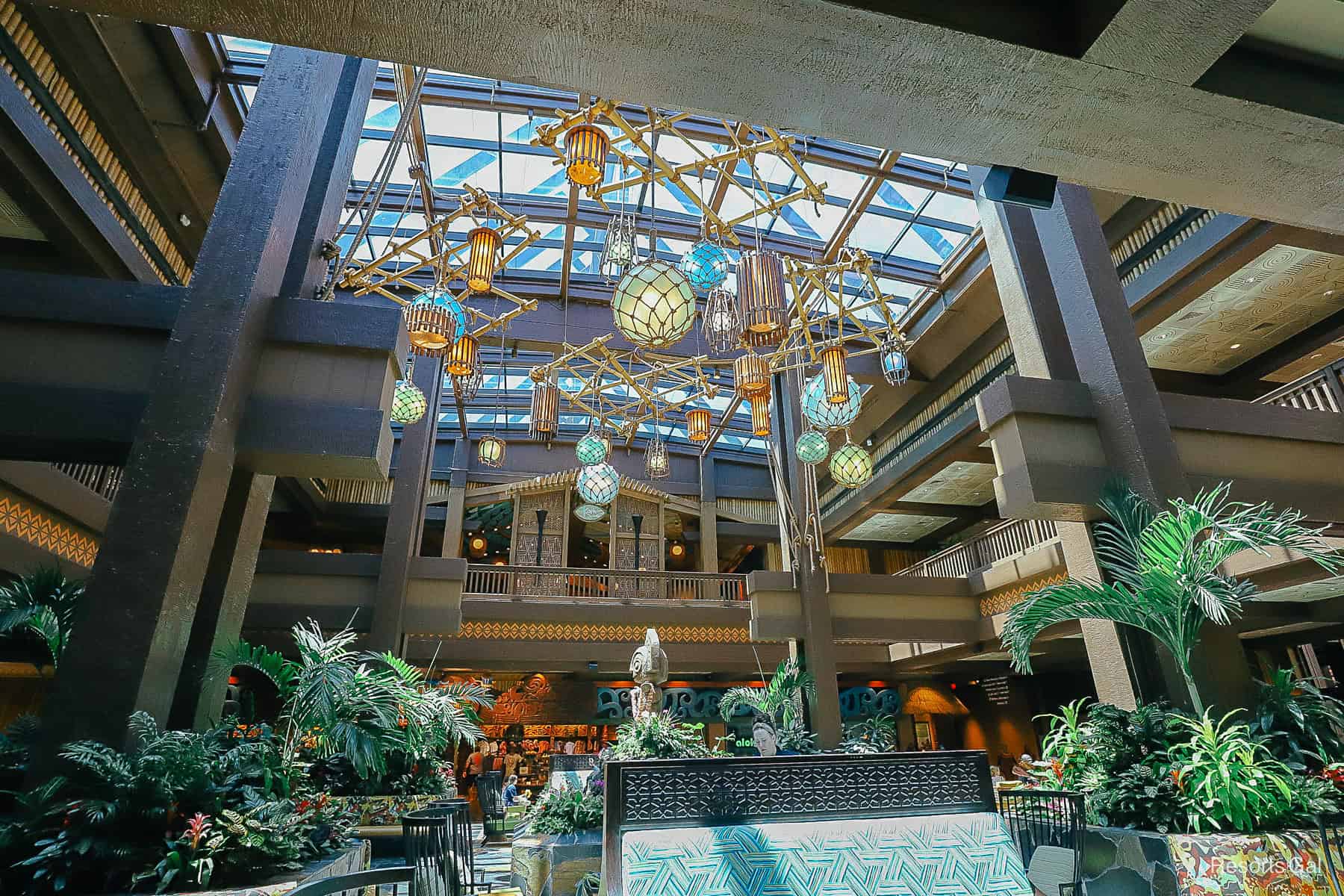 the interior of the Great Ceremonial House at the Polynesian 