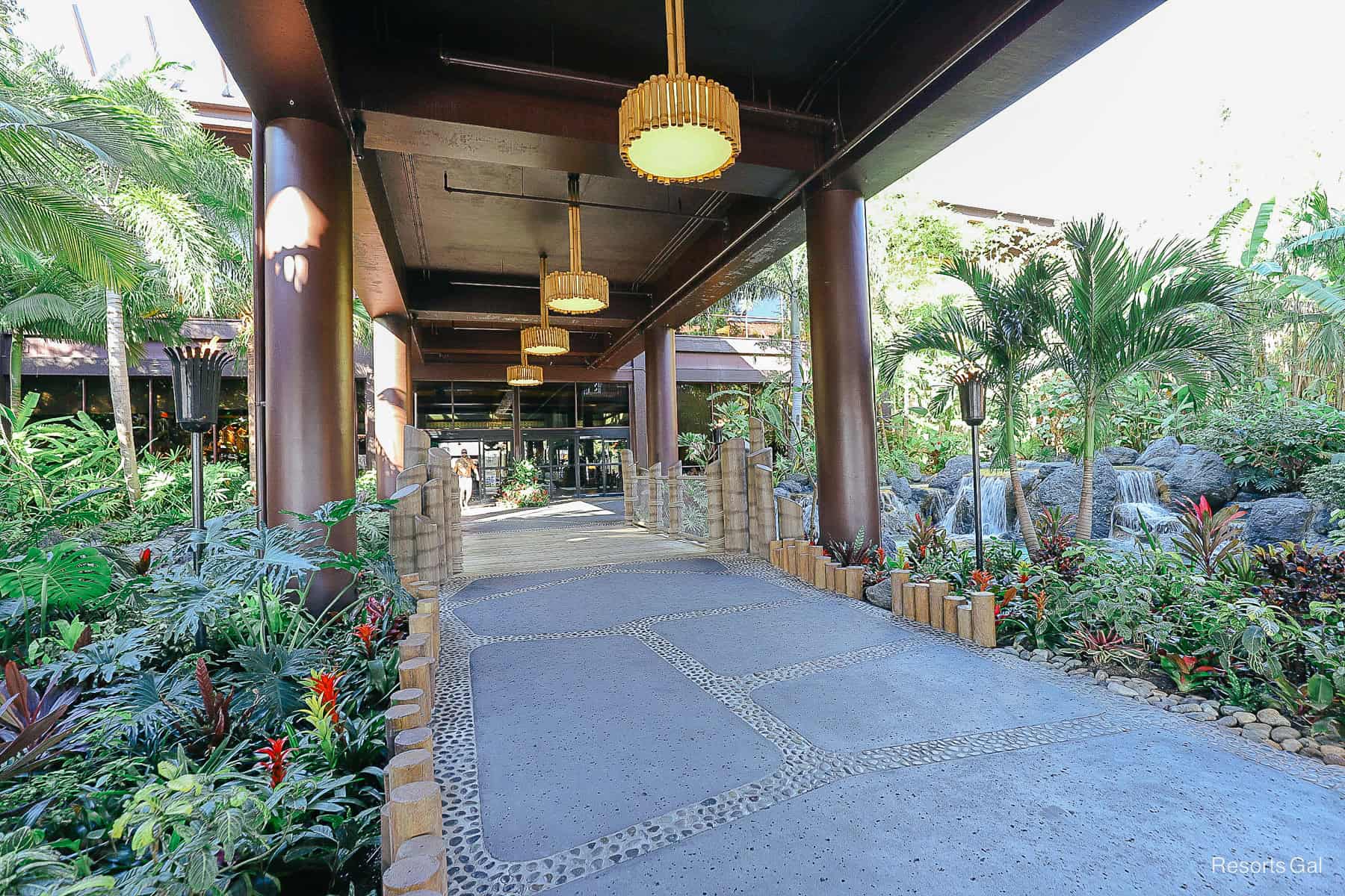 entrance of Disney's Polynesian 