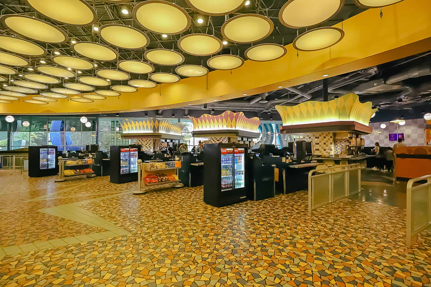 interior of the food court at Pop Century 