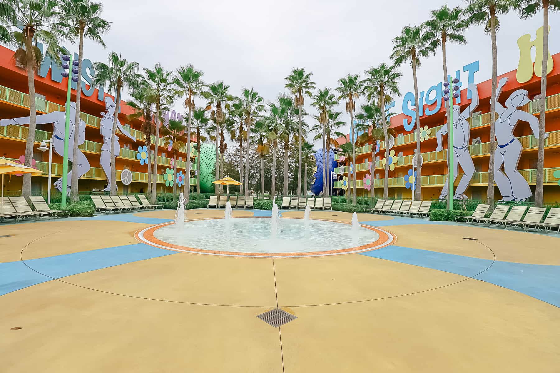 the splash pad is smaller at Pop Century than Art of Animation 