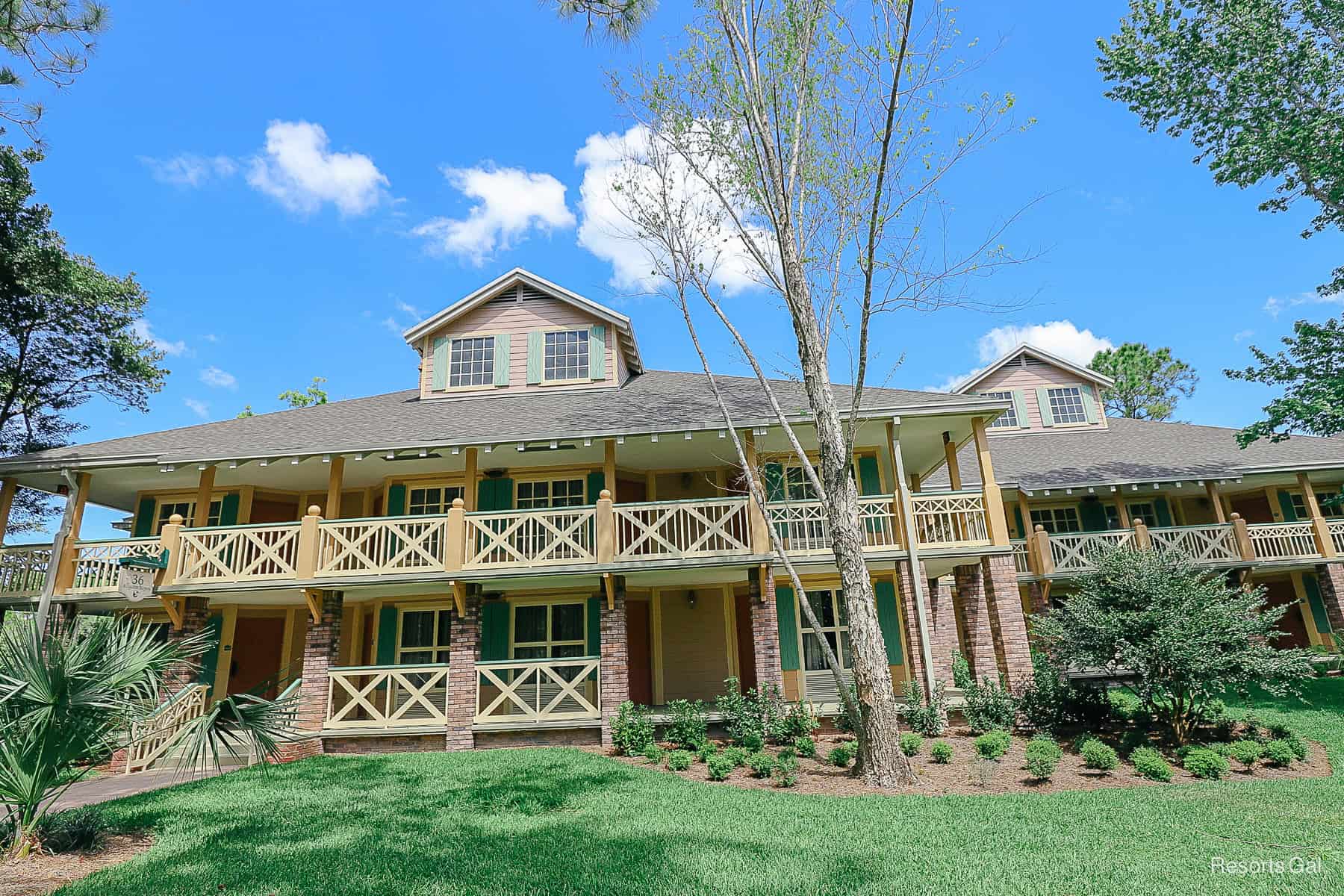 a building in the regular Alligator Bayou section at Port Orleans Riverside 