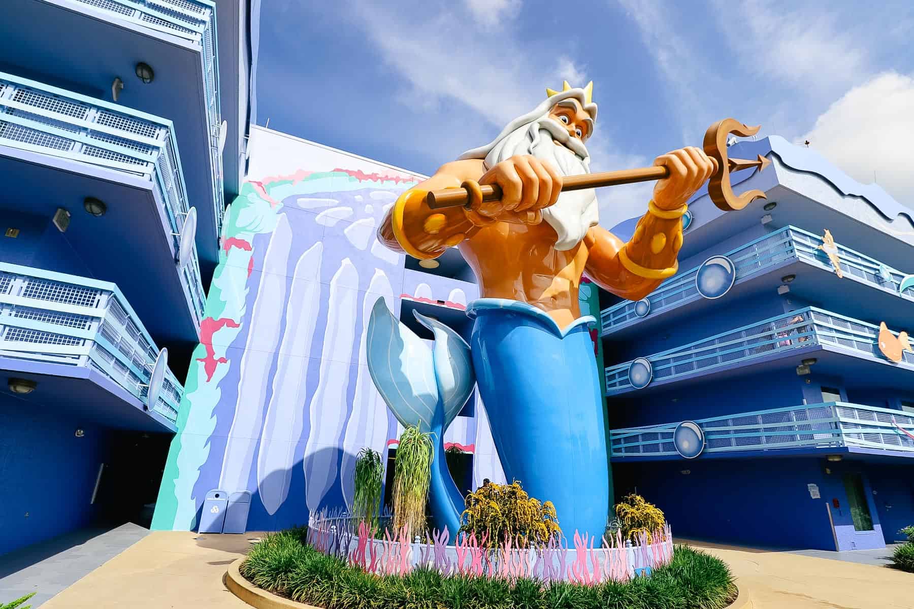 King Triton statue at Art of Animation 