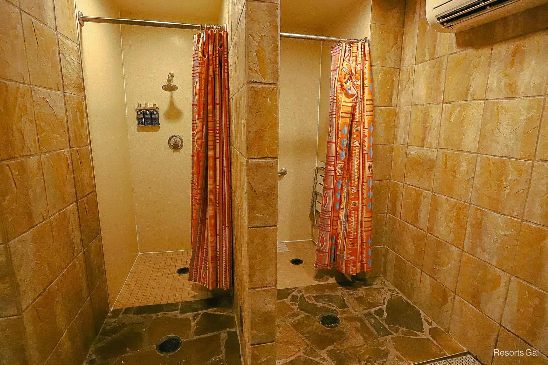 the pool showers at the Lava Pool at Disney's Polynesian Village Resort 