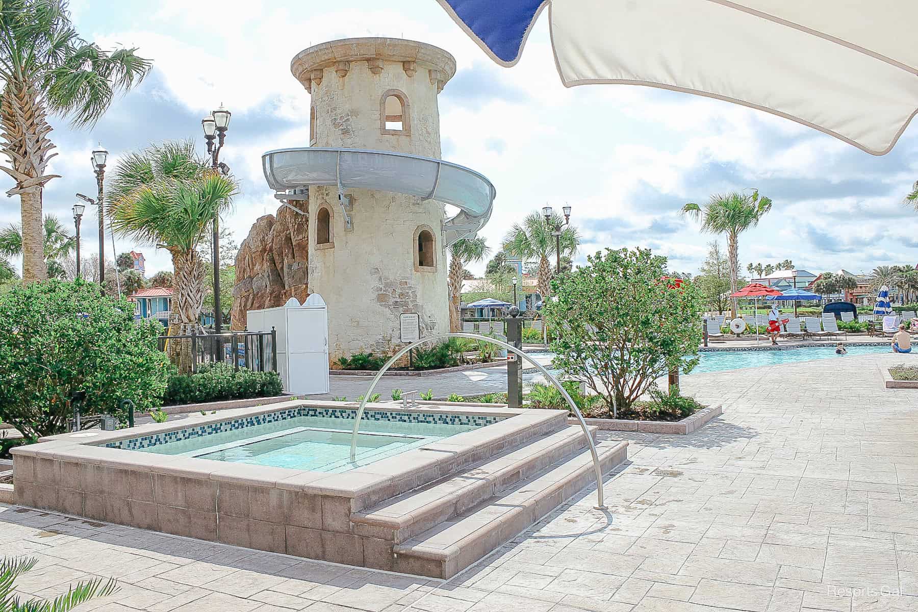 the pool and hot tub at Disney's Riviera Resort 
