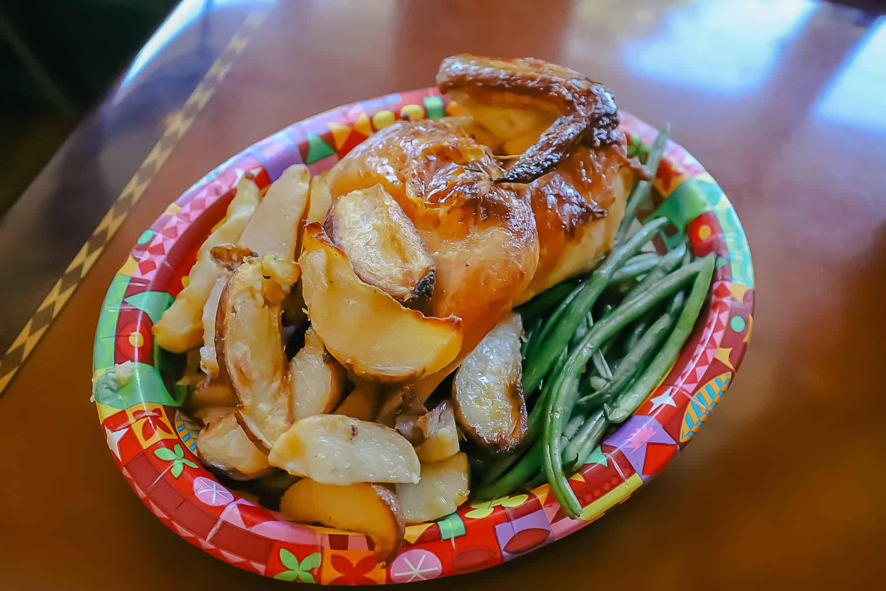 a half chicken served at the quick service at Disney's Saratoga Springs Resort 