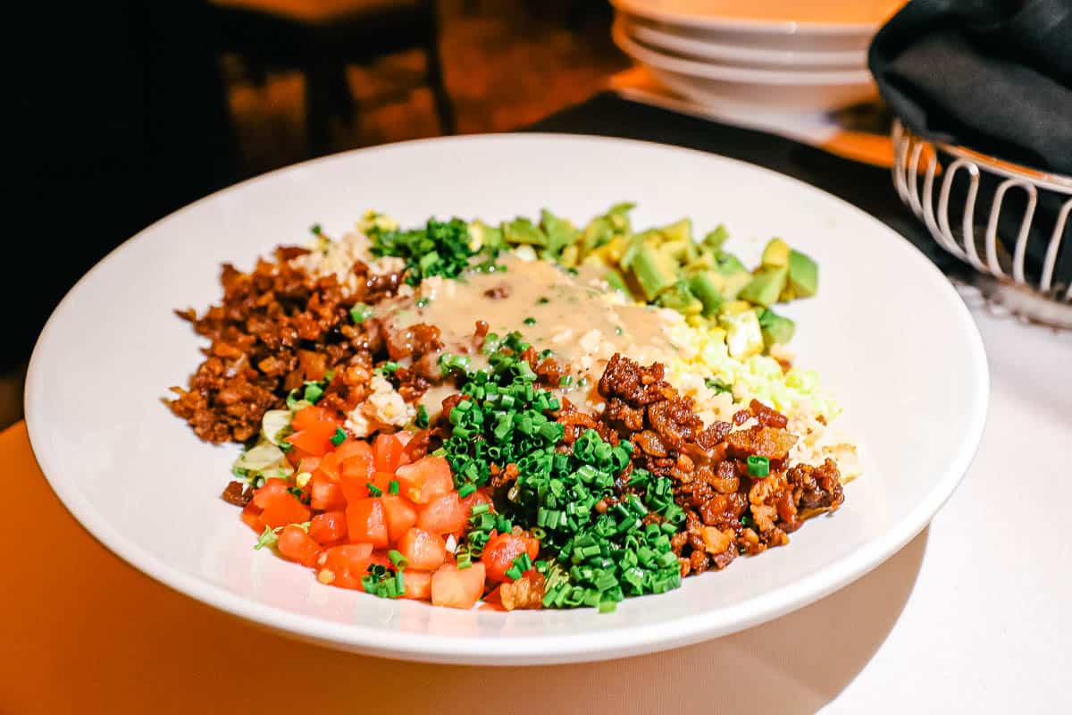 the Cobb salad from Hollywood Brown Derby 
