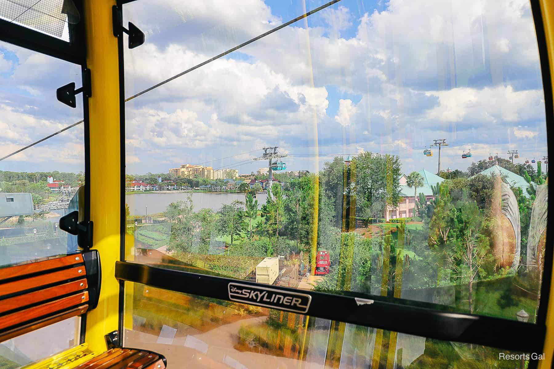 riding the Disney Skyliner 