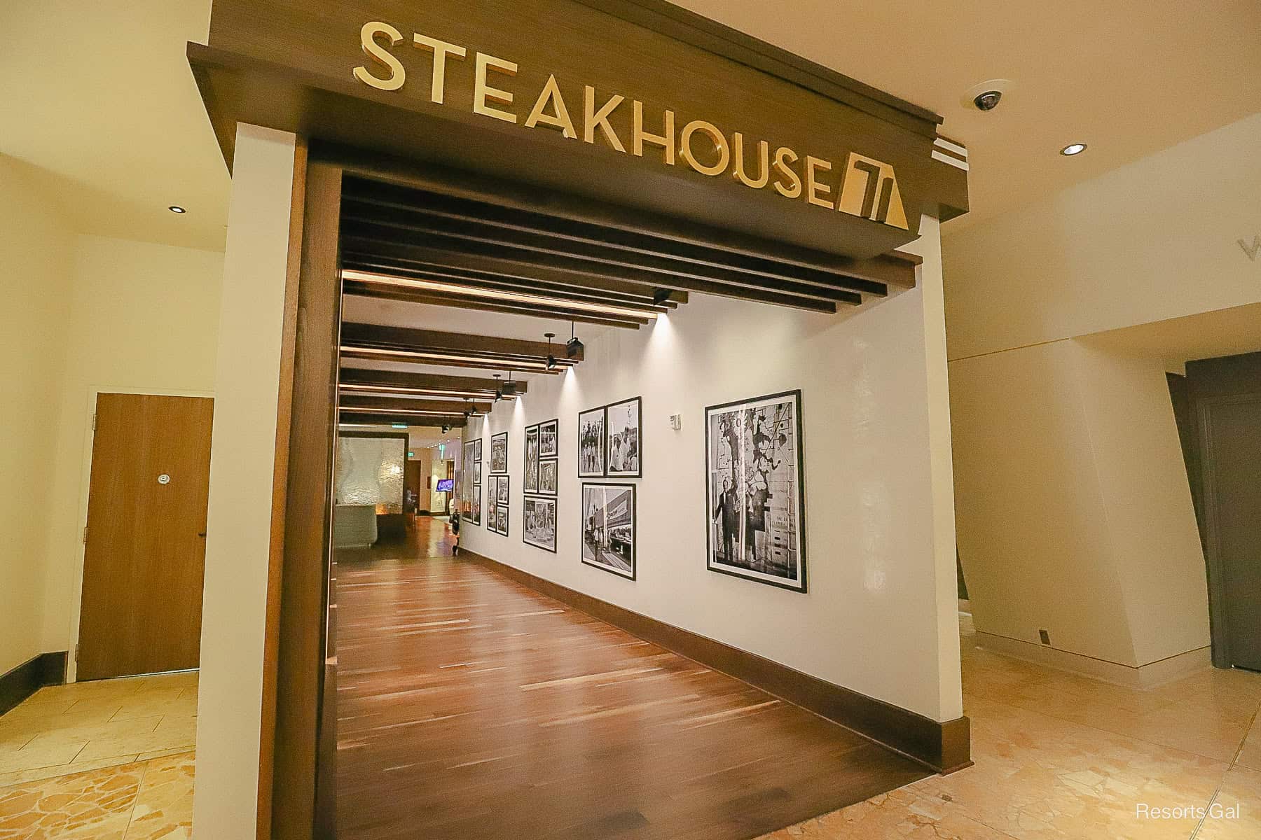 the entrance of Steakhouse 71 at Disney's Contemporary 