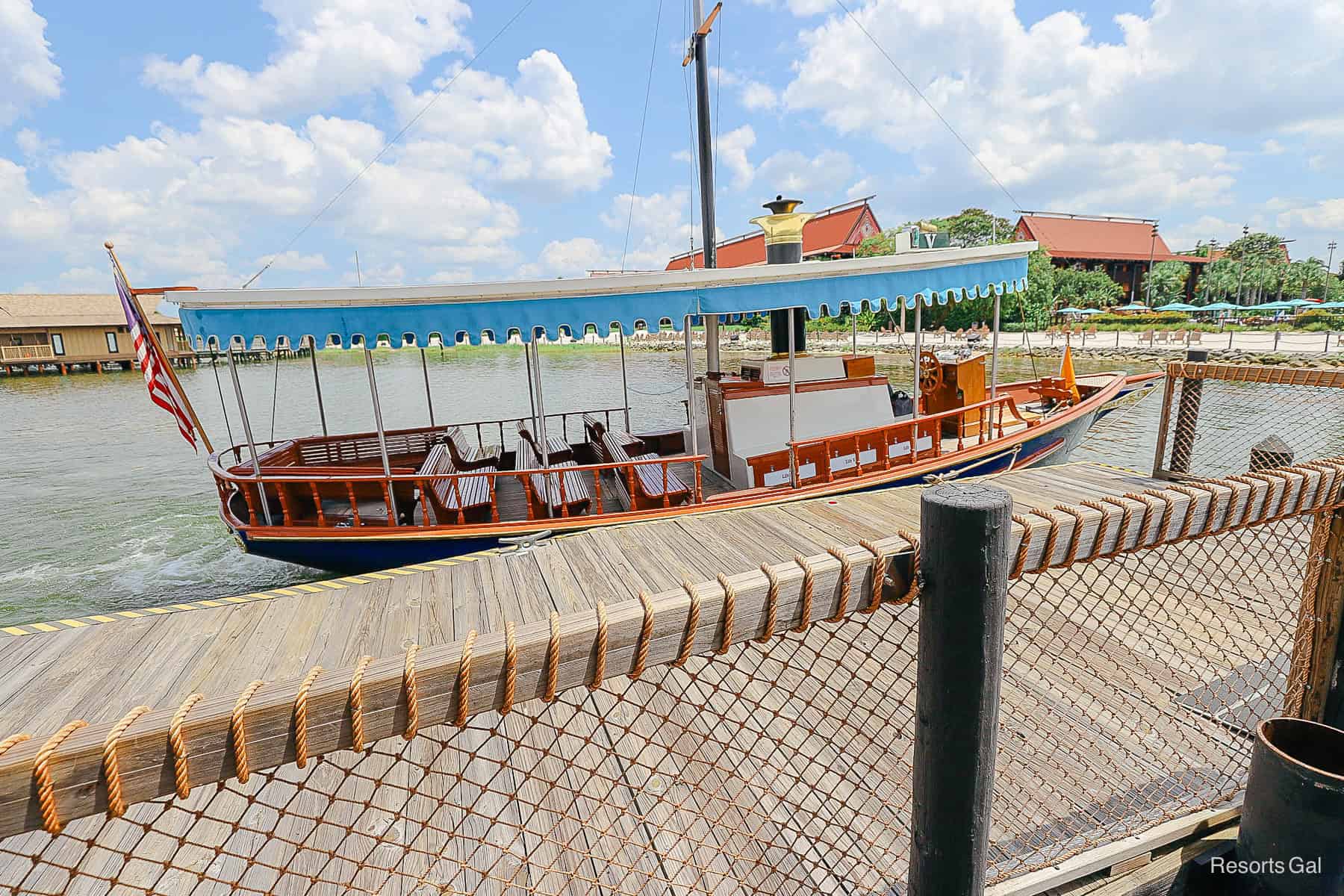 the boat dock at Disney's Polynesian Village Resort 